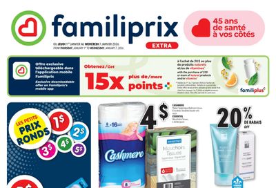 Familiprix Extra Flyer January 1 to 7