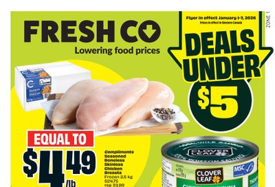 FreshCo (West) Flyer January 1 to 7