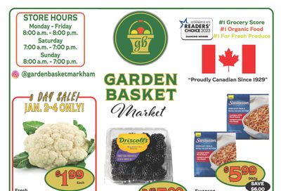 The Garden Basket Flyer January 2 to 7