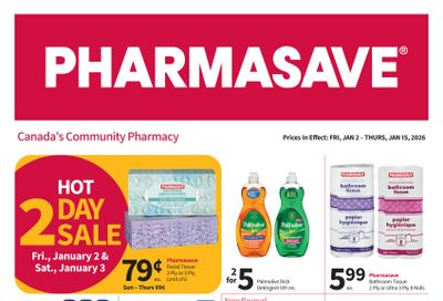 Pharmasave (ON & West) Flyer January 2 to 15