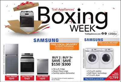 Trail Appliances (AB & SK) Flyer January 1 to 7