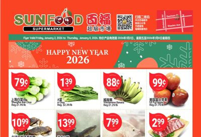 Sunfood Supermarket Flyer January 2 to 8