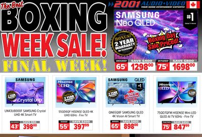 2001 Audio Video Flyer January 2 to 8