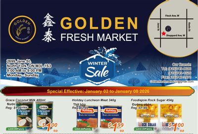 Golden Fresh Market Flyer January 2 to 8