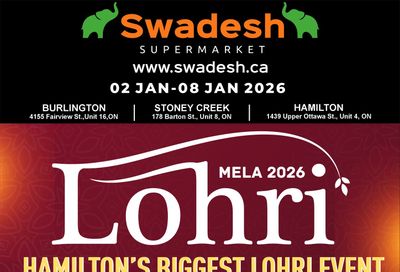 Swadesh Supermarket Flyer January 2 to 8