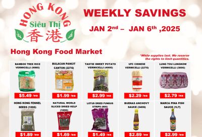 Hong Kong Food Market Flyer January 2 to 6