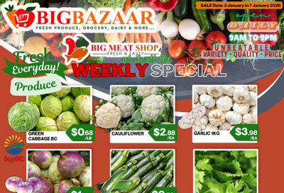 Big Bazaar Canada Flyer January 2 to 7