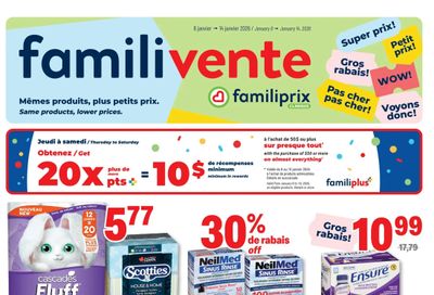 Familiprix Clinique Flyer January 8 to 14