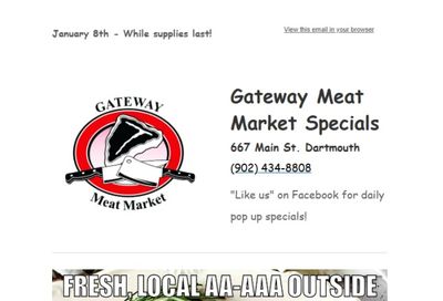 Gateway Meat Market Flyer January 8 to 14