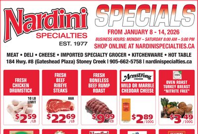 Nardini Specialties Flyer January 8 to 14