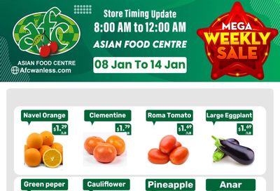 Asian Food Centre (Wanless Dr.) Flyer January 8 to 14