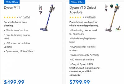 Dyson Canada Winter Offers: Save up to $450 on Dyson Technology