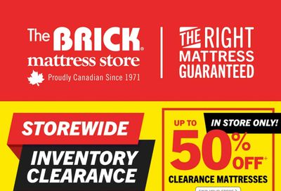 The Brick Mattress Store Flyer January 13 to 28