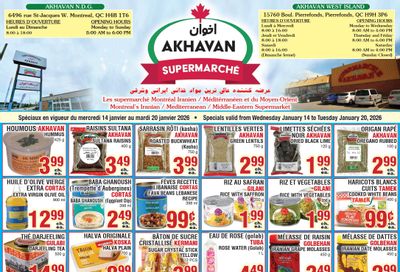 Akhavan Supermarche Flyer January 14 to 20