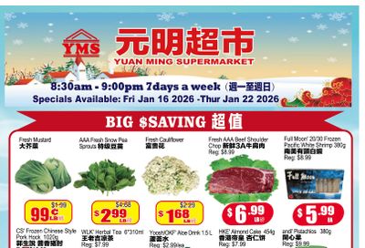 Yuan Ming Supermarket Flyer January 16 to 22