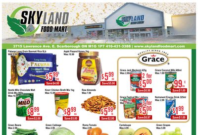 Skyland Food Mart Flyer January 16 to 22