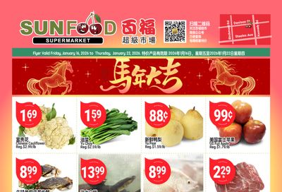 Sunfood Supermarket Flyer January 16 to 22