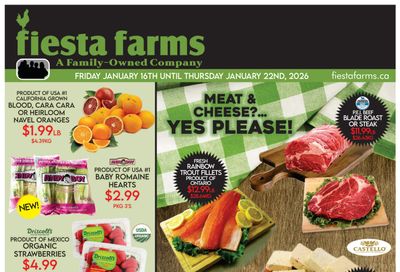 Fiesta Farms Flyer January 16 to 22
