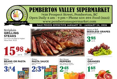 Pemberton Valley Supermarket Flyer January 18 to 24
