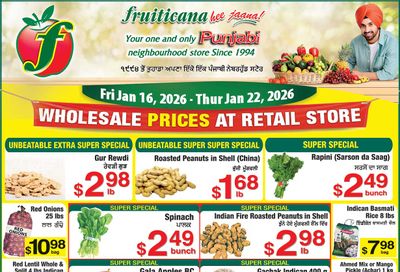Fruiticana (Calgary) Flyer January 16 to 22