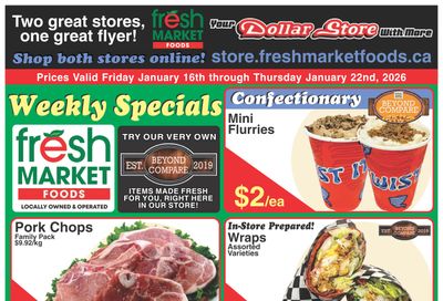 Fresh Market Foods Flyer January 16 to 22