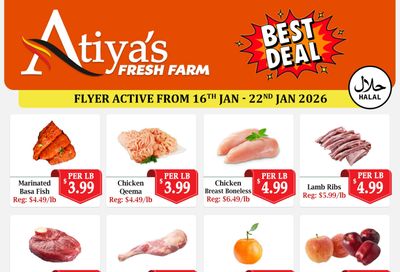 Atiya's Fresh Farm Flyer January 16 to 22