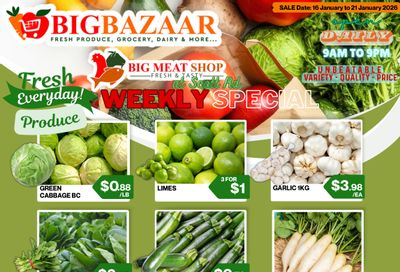 Big Bazaar Canada Flyer January 16 to 21