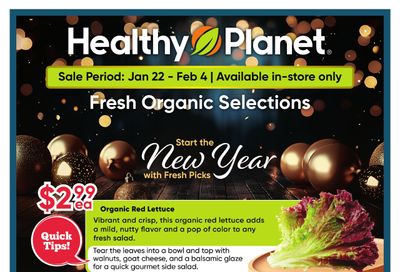 Healthy Planet Flyer January 22 to February 4