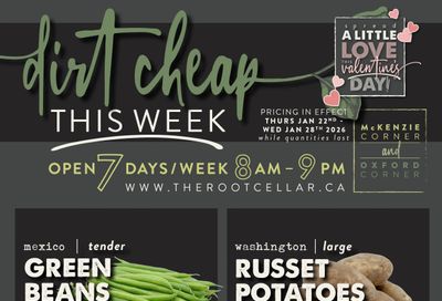 The Root Cellar Flyer January 22 to 28