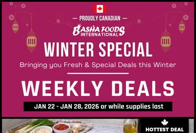 Basha Foods International Flyer January 22 to 28