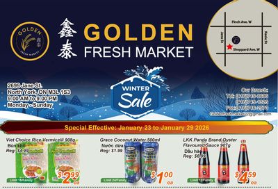 Golden Fresh Market Flyer January 23 to 29