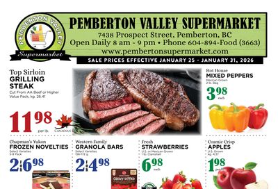 Pemberton Valley Supermarket Flyer January 25 to 31