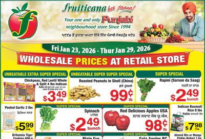 Fruiticana (Chestermere) Flyer January 23 to 29