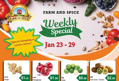 Farm And Spice Grocers Flyer January 23 to 29