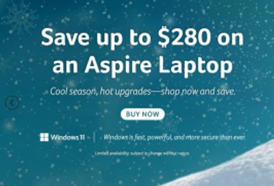 Acer Canada: Save up to $280 on Acer Aspire Laptops + More