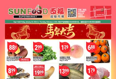 Sunfood Supermarket Flyer January 30 to February 5