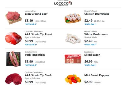 Lococo's Flyer January 30 to February 3