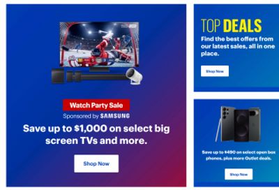 Best Buy Canada: Save up to $1,000 on Big Screen TVs + Top Deals