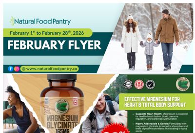 Natural Food Pantry Flyer February 1 to 28