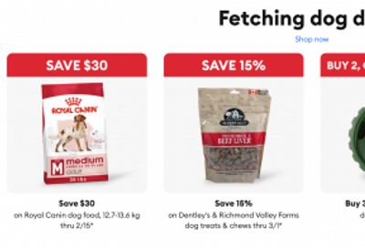 PetSmart Canada: 20% off Regular Priced Items with Promo Code + More