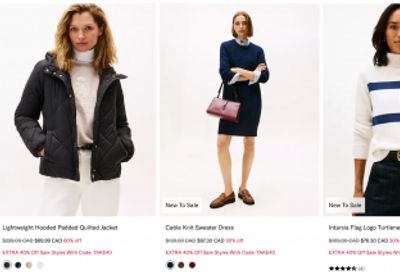 Tommy Hilfiger Canada: up to 50% off Select Clothing and Accessories + Extra 40% off Sale with Promo Code