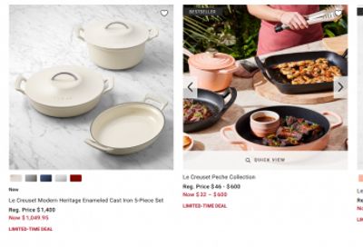 Williams Sonoma Canada Le Creuset Sale: Save up to 40% on Select Items