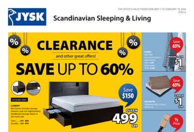 JYSK Flyer February 5 to 18