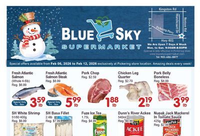 Blue Sky Supermarket (Pickering) Flyer February 6 to 12