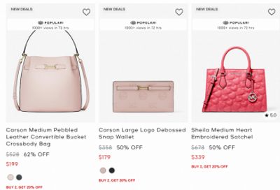 Michael Kors & Outlet Canada: Buy 2 or More Styles and Get 20% off