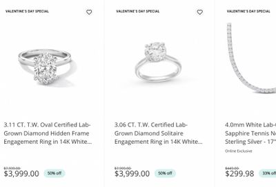 Peoples Jewellers Canada Valentine’s Day Event Sale: Save up to 50% Off Everything