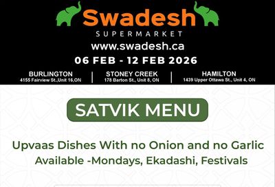 Swadesh Supermarket Flyer February 6 to 12