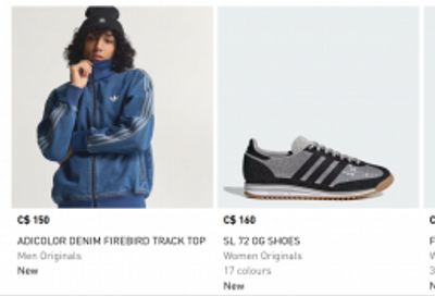 Adidas Canada & Outlet: Extra 30% off Select Shoes and Clothing With Promo + Buy a $50 Gift Card for $40