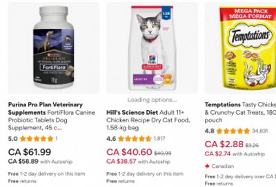 Chewy Canada: Save up to 40% off Toys, Treats, and More