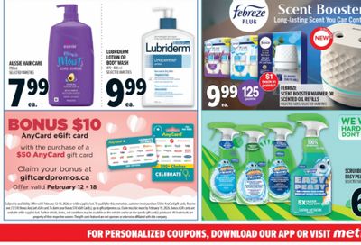 Metro Ontario: Get a Bonus $10 AnyCard eGift Card When You Buy a $50 AnyCard Gift Card + Flyer Deals February 12th – 18th